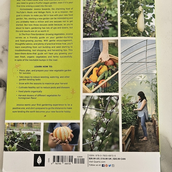 NWOT The first time gardener Growing Vegetables Jessica Sowards - Picture 8 of 11